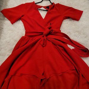 High / Low Romper Dress